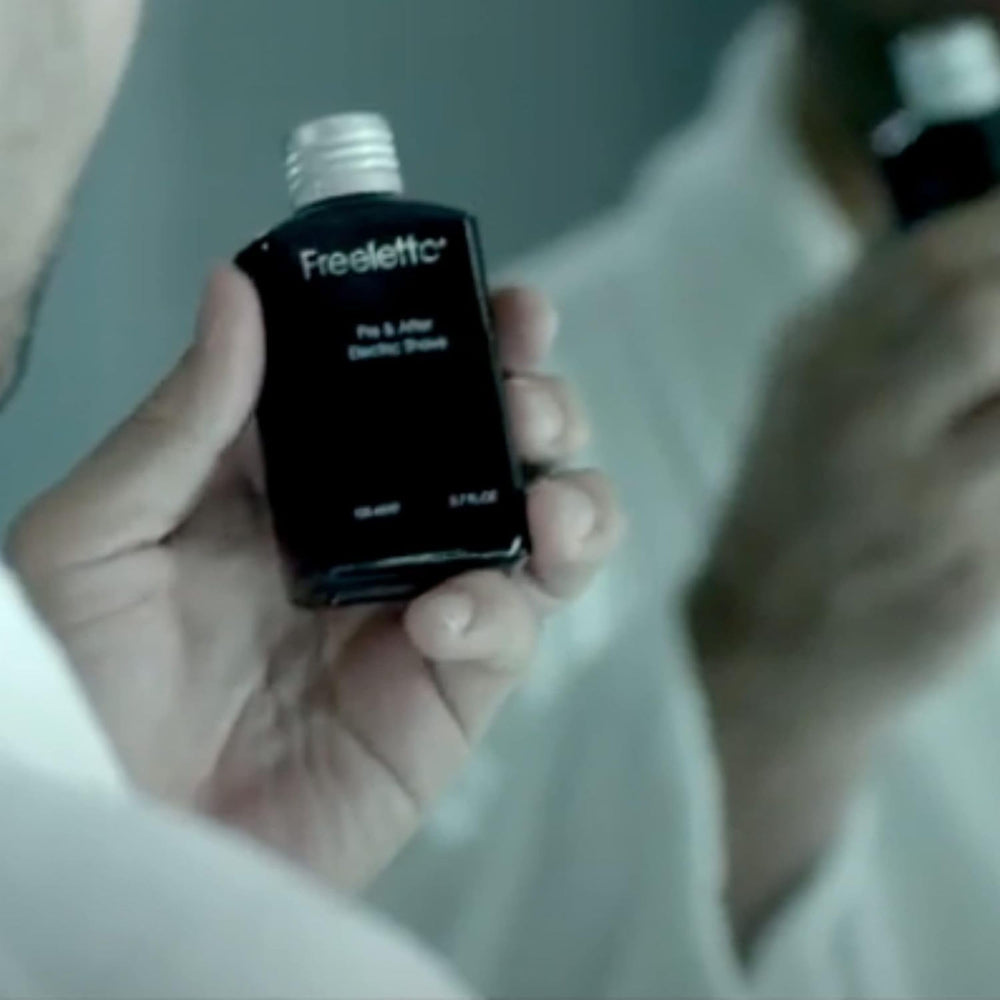 Pherolink Freelette Original no-residue effect supports electric shaver performance.