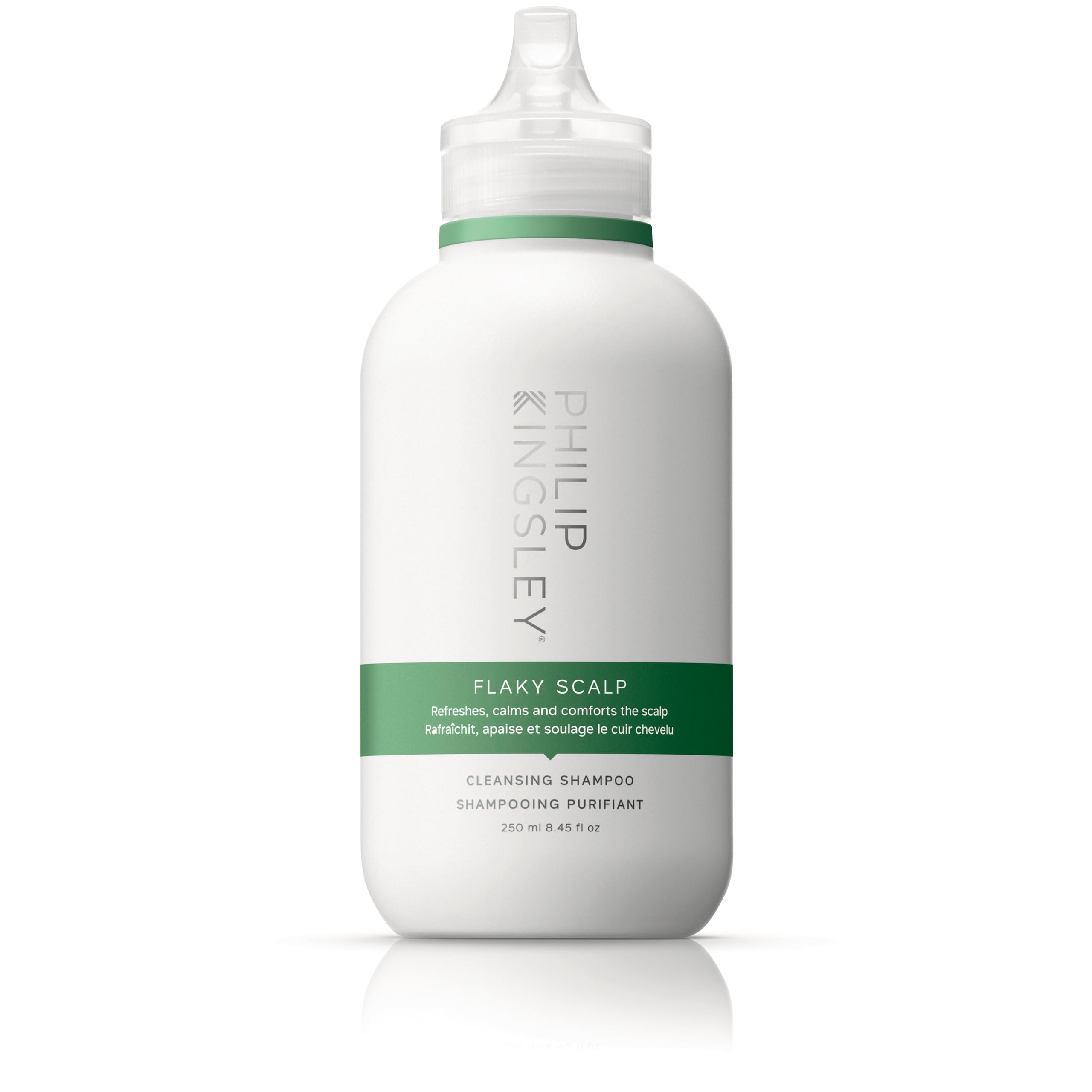 PHILIP KINGSLEY Flaky Scalp Shampoo bottle for daily cleansing and soothing scalp care.