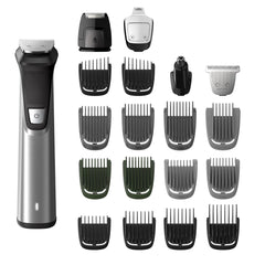 Philips Multi Groomer 23-Piece Kit enables precise beard, head, and body trimming at home.