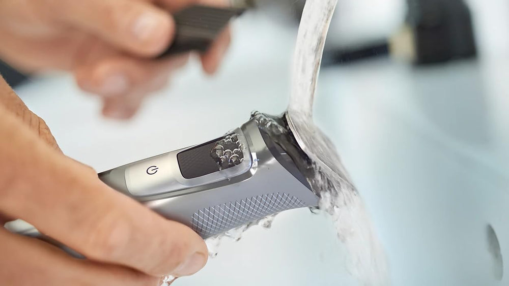 Philips Multi Groomer 8000 Series extra wide body trimmer in use