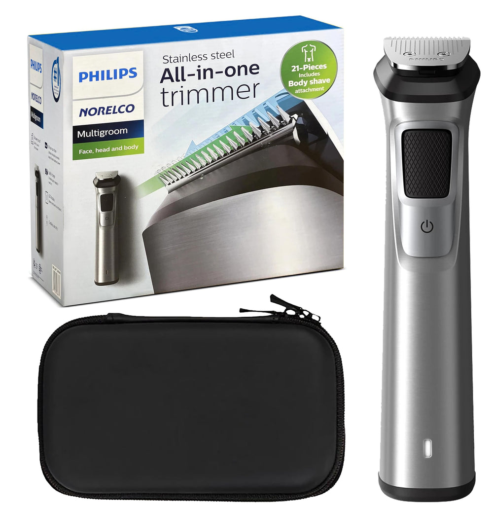 Philips Multi Groomer 8000 Series front view for head-to-toe styling versatility