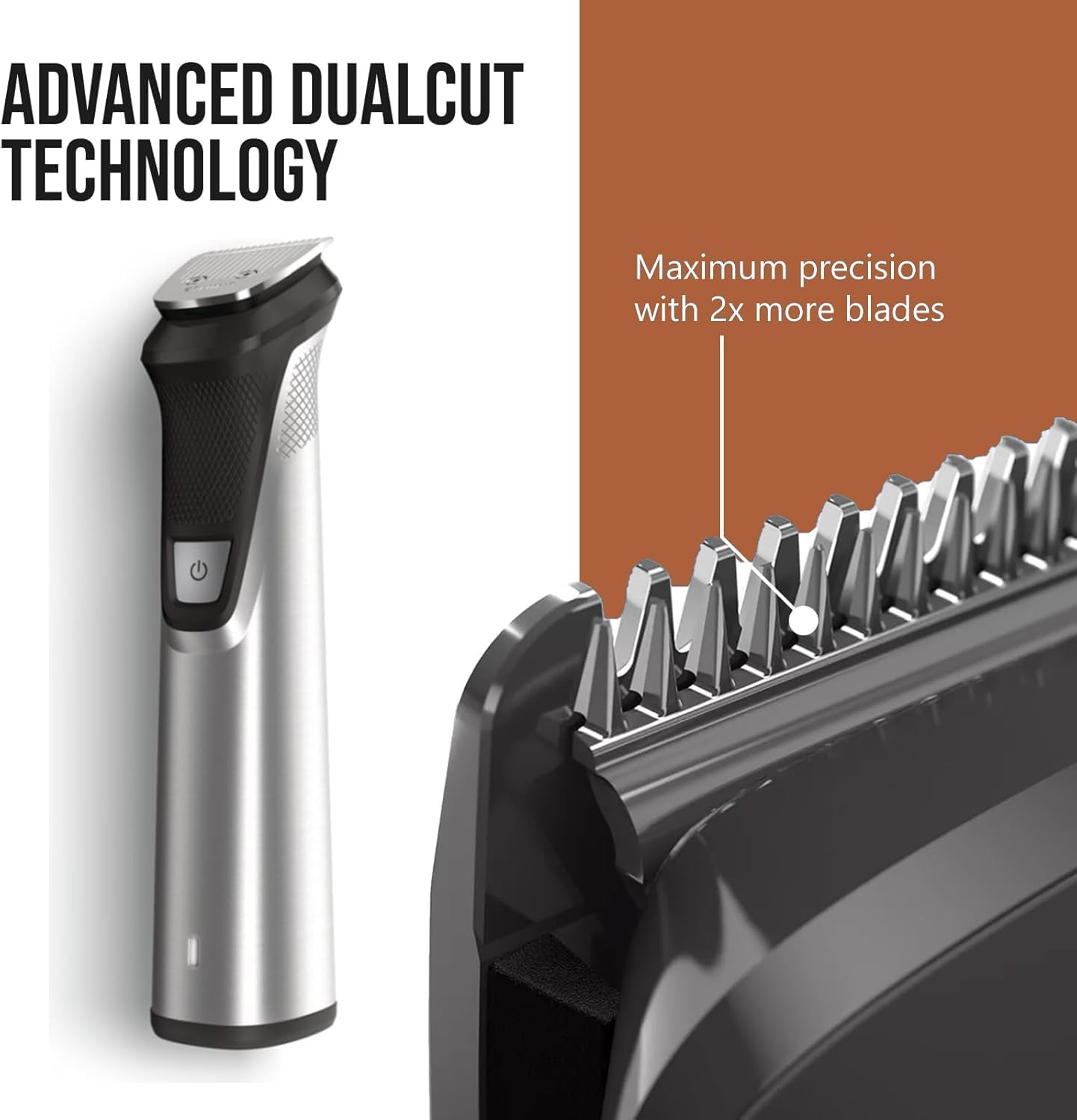 Philips detail trimmer for precise facial shaping and detailing.