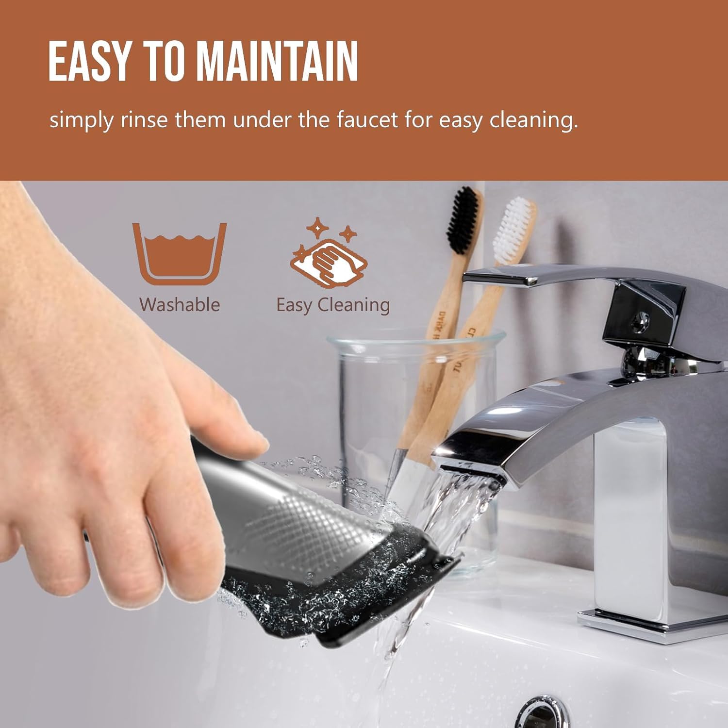 Philips metal trimmer for sharp lines and precise detailing.