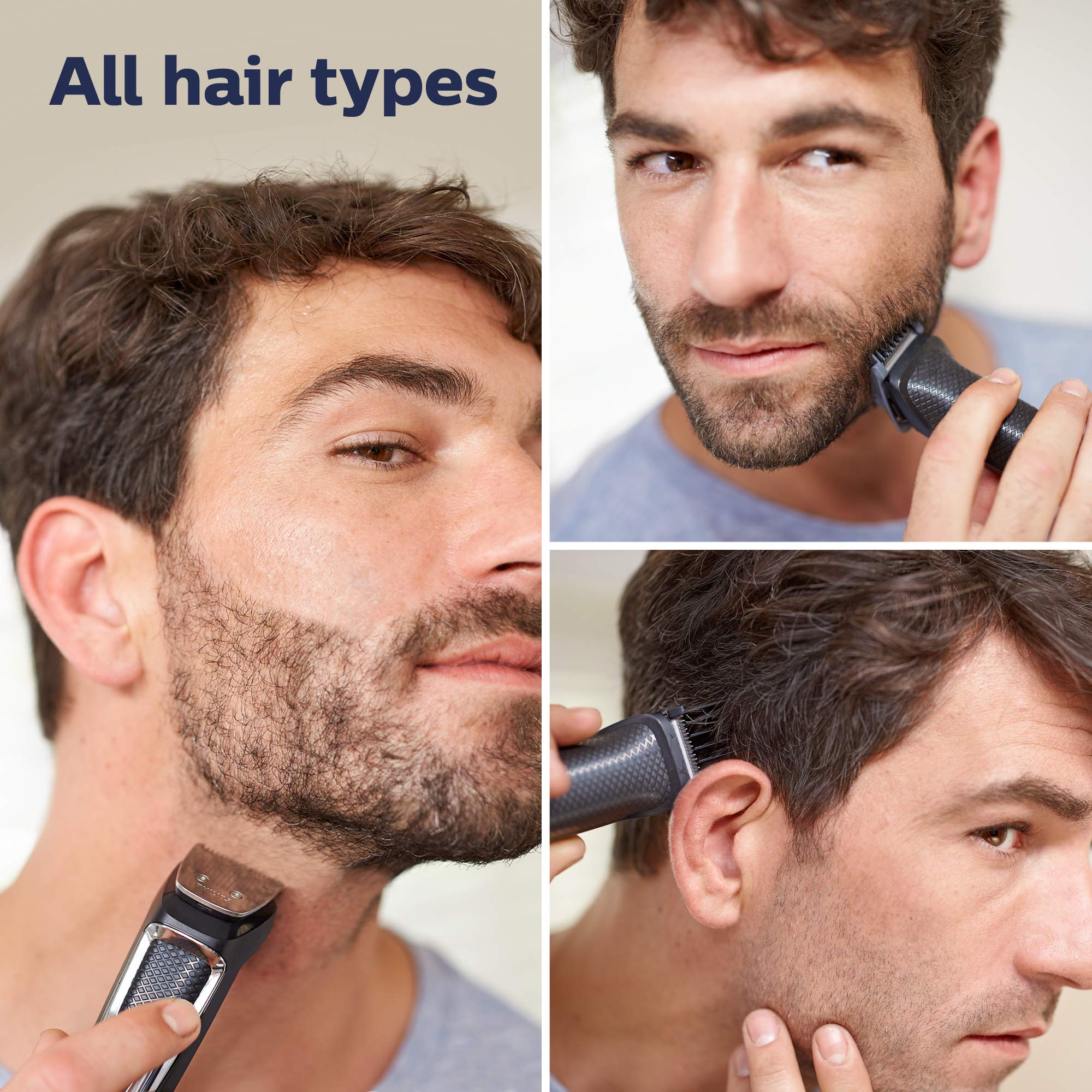 Philips Norelco MG3750 beard guards for even shaping and style
