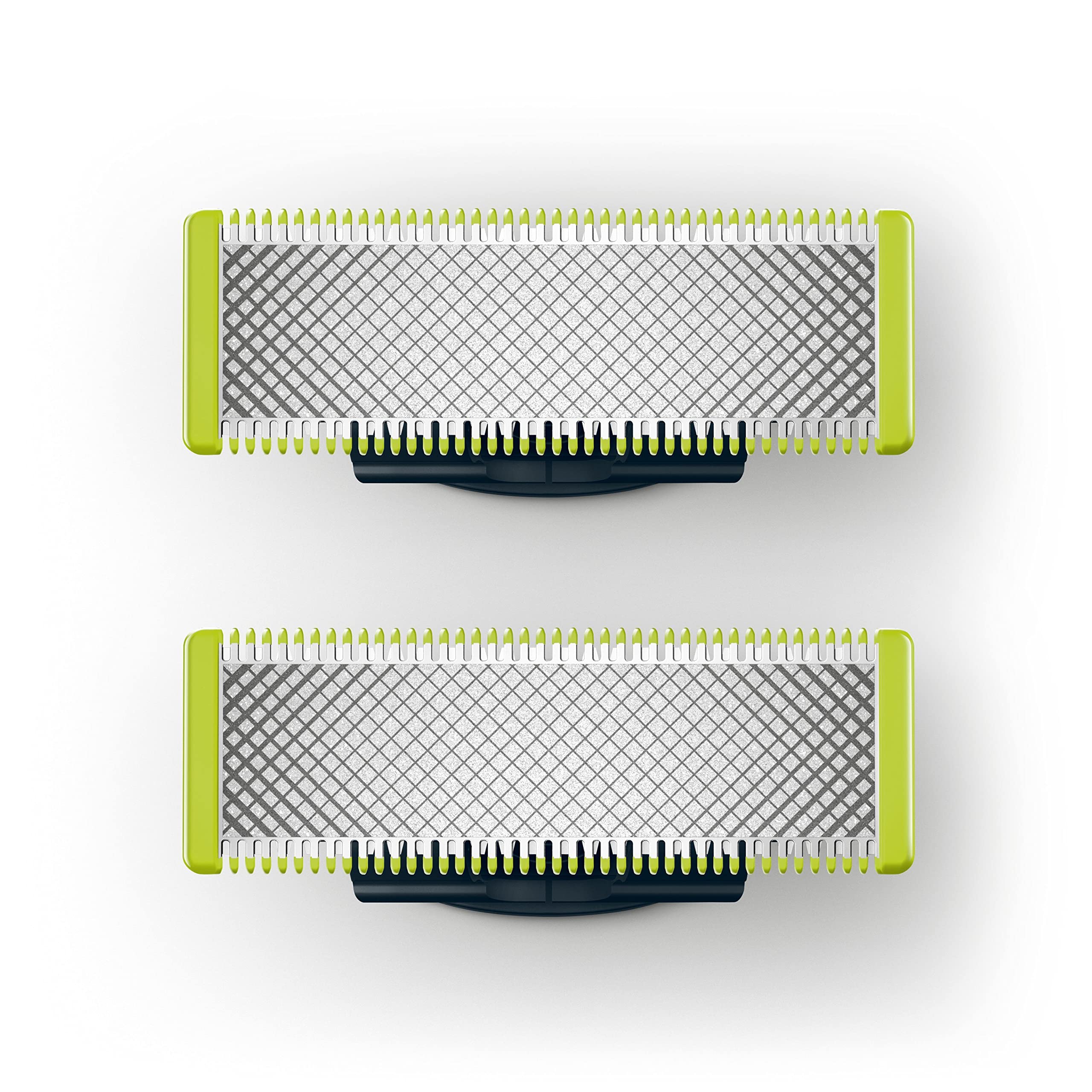 Philips OneBlade 2 blades front view—authentic replacement for precise grooming.