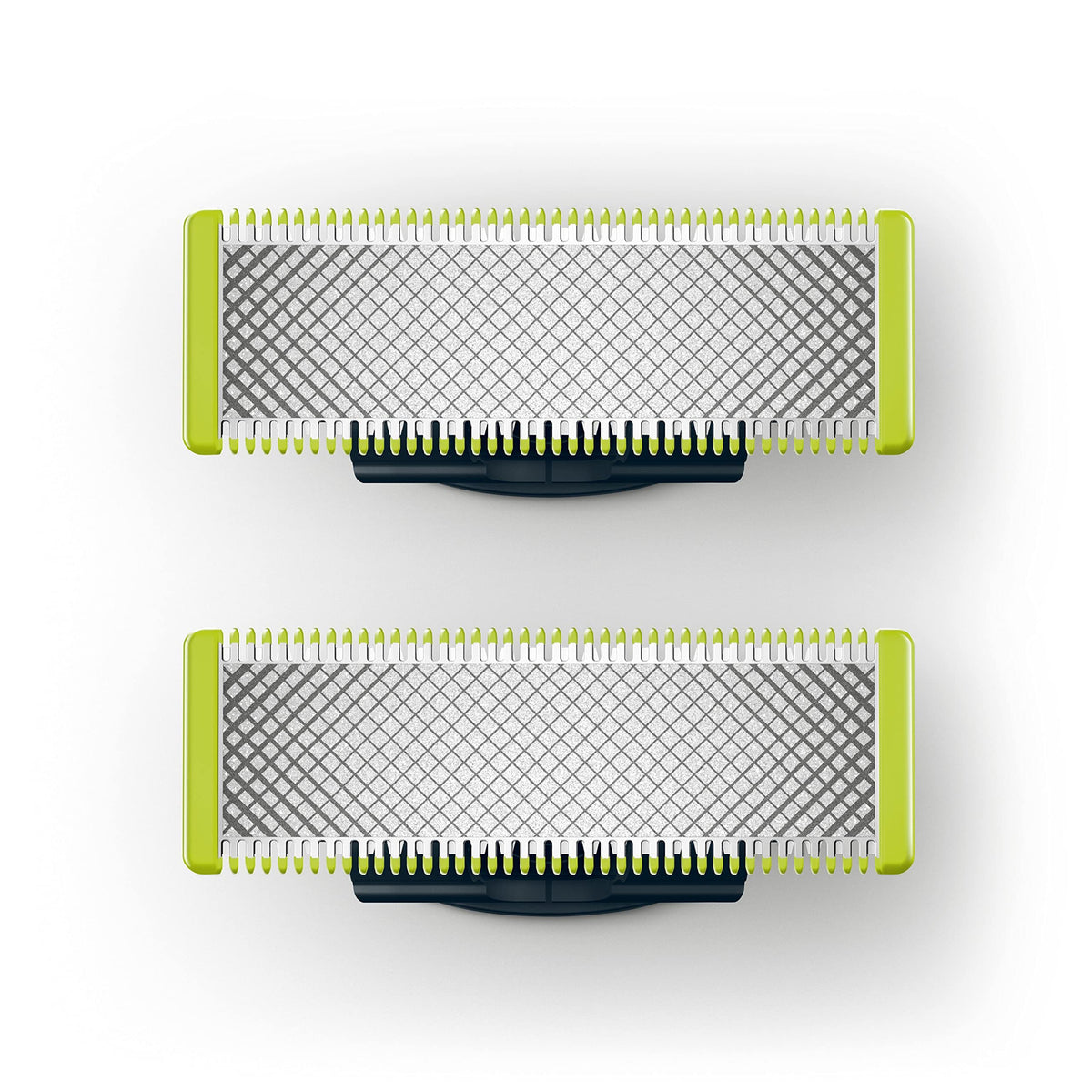 Philips OneBlade 2 blades front view—authentic replacement for precise grooming.