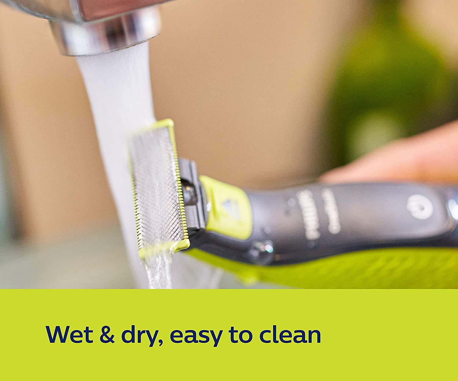 Philips OneBlade blade with eject icon signaling blade replacement