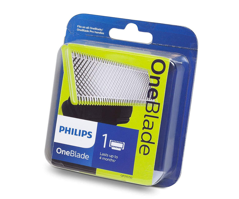 Philips OneBlade-compatible handles image shows universal fit across QP and Pro models