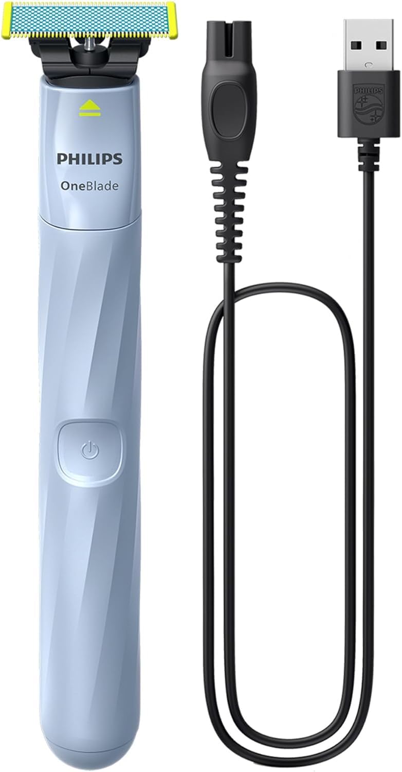 Philips OneBlade First Shave travel case image demonstrates easy storage and portability.
