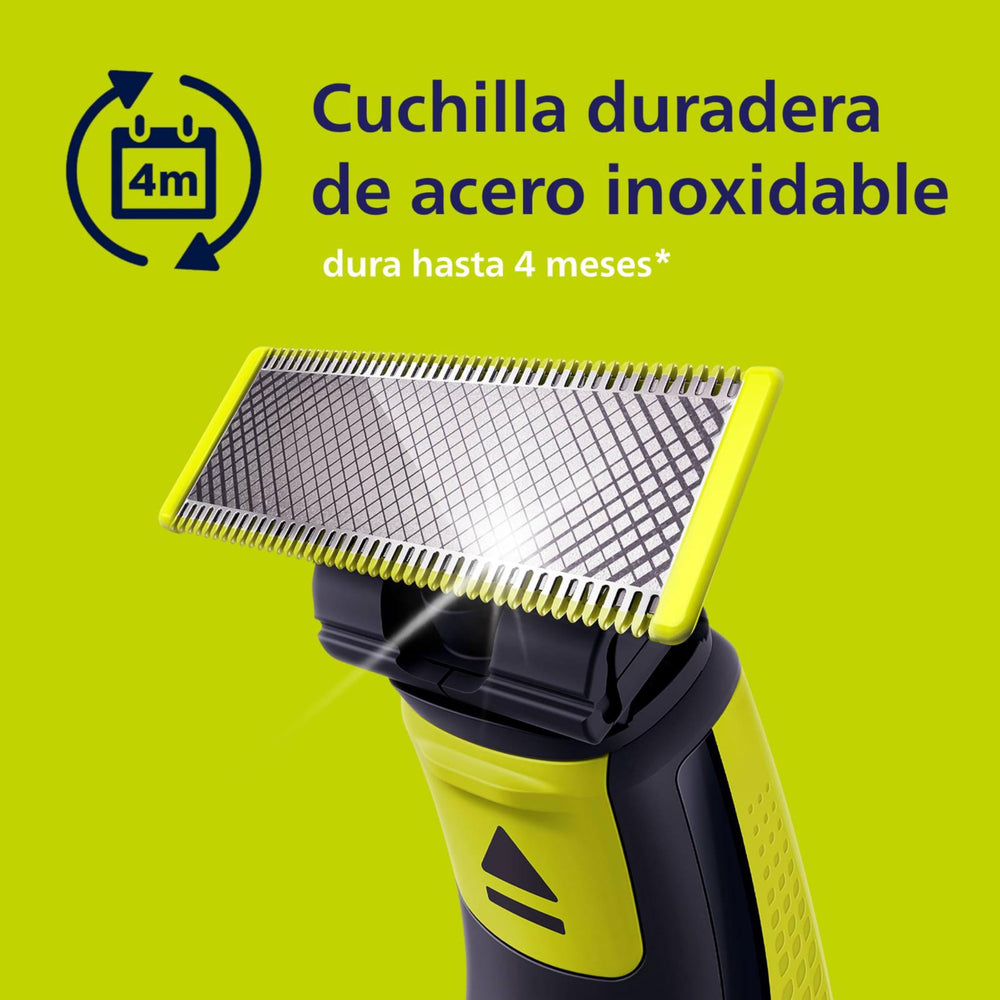 Philips OneBlade high-speed technology delivers comfortable shaves with rapid movements.