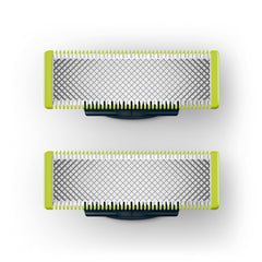 Philips OneBlade QP220/50-compatible blades close-up—durable stainless steel.