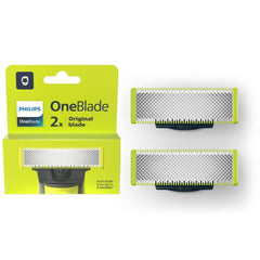 Philips OneBlade replacement blade QP220/50 pack showing two blades for extended grooming sessions