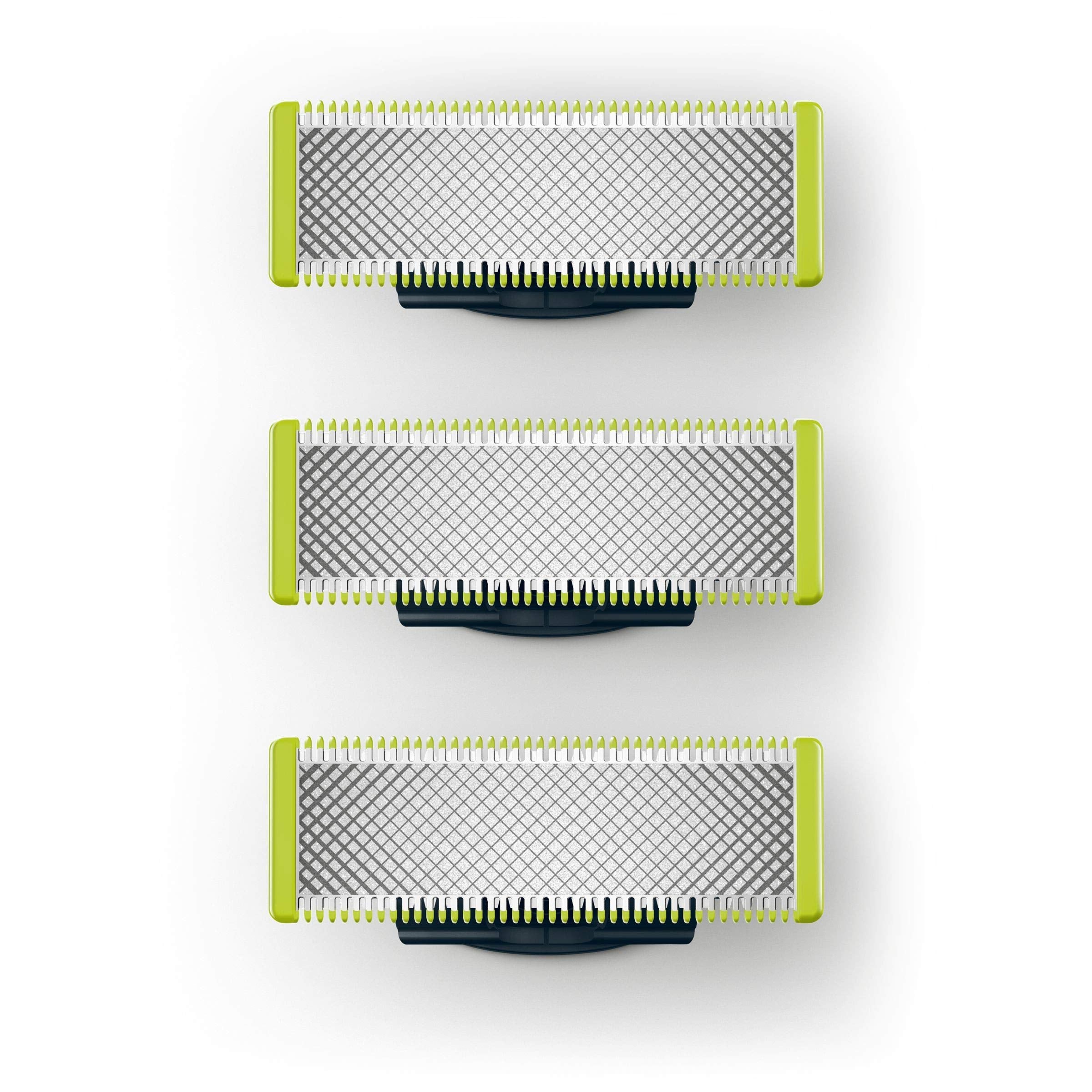 Philips OneBlade replacement blades pack-3 for versatile shaving across face and body