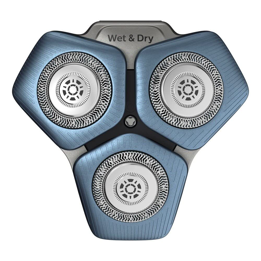 Philips SH71/50 replacement heads close-up showing precision blades for a smooth shave.