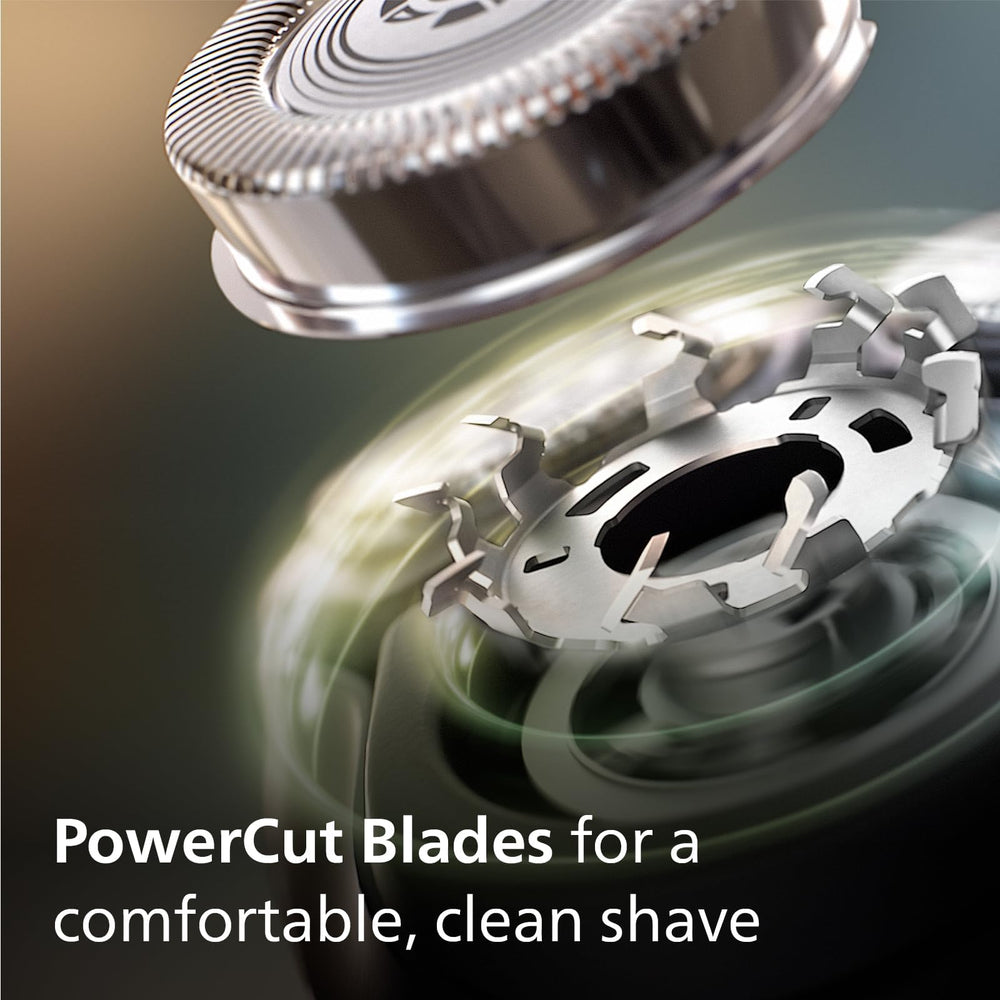 Philips Shaver 3000 rubber grip displays secure handling even when wet