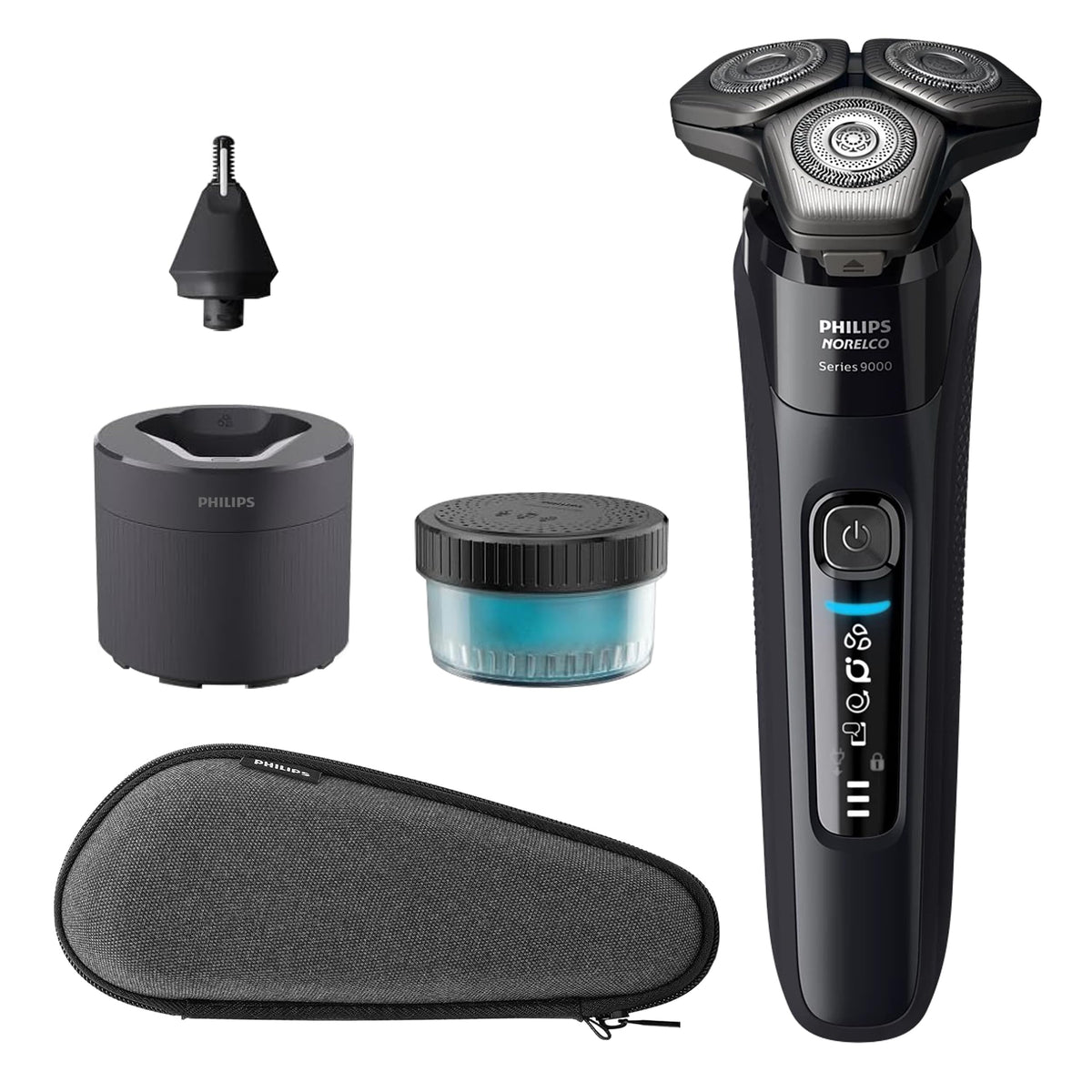 Philips Shaver Series 9000 head close-up for precise close shave