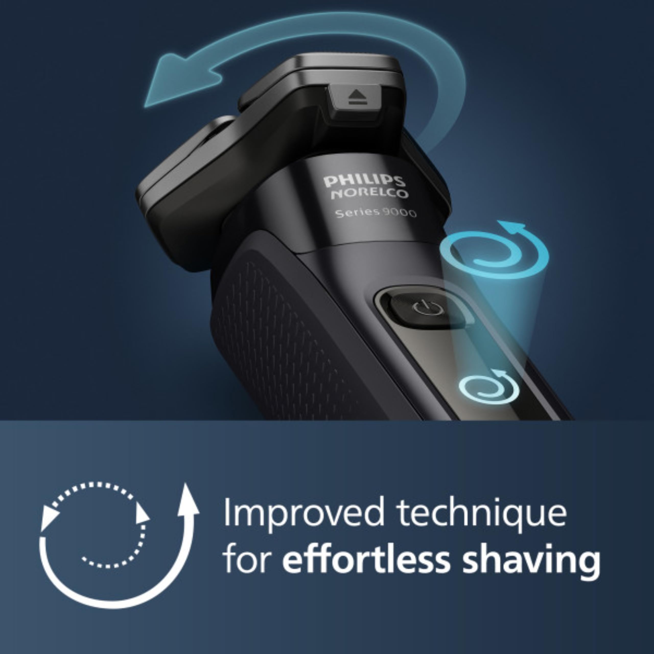 Philips Shaver Series 9000 high cut rate of up to 150000 per minute