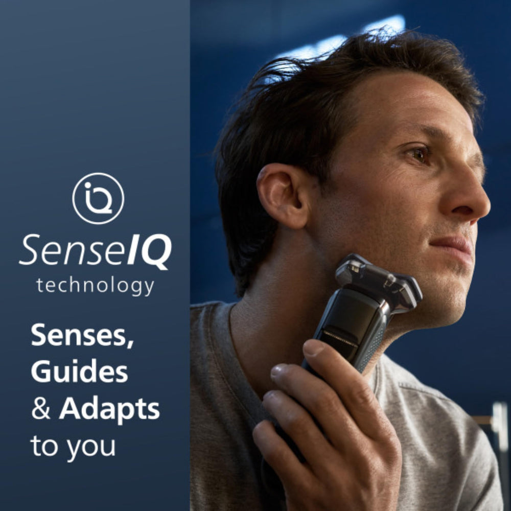 Philips Shaver Series 9000 SenseIQ-guided motion demonstrates gentle shaving