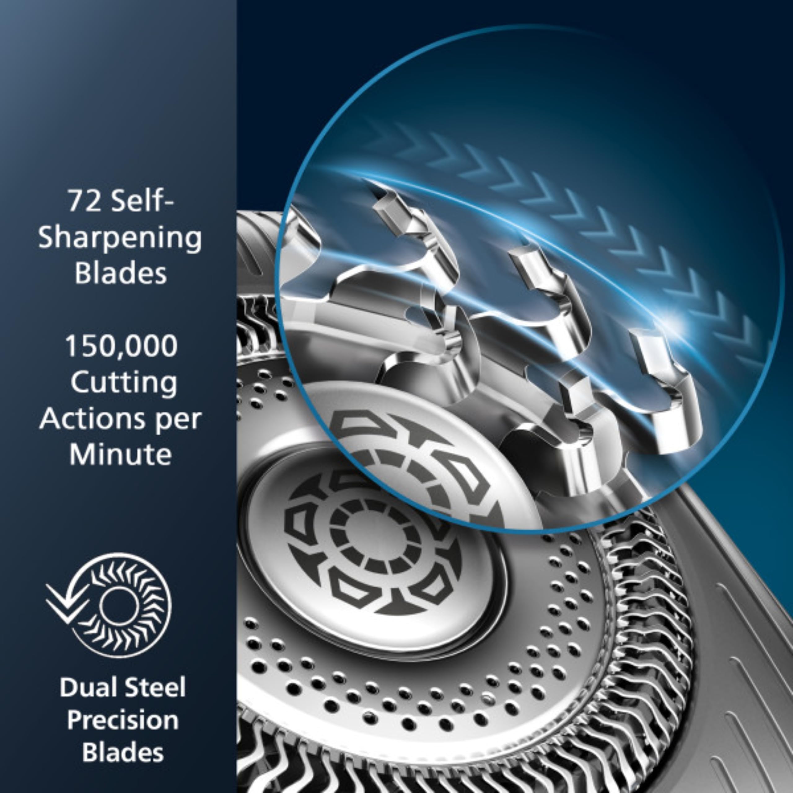 Philips Shaver Series 9000 wet and dry compatibility for versatile use