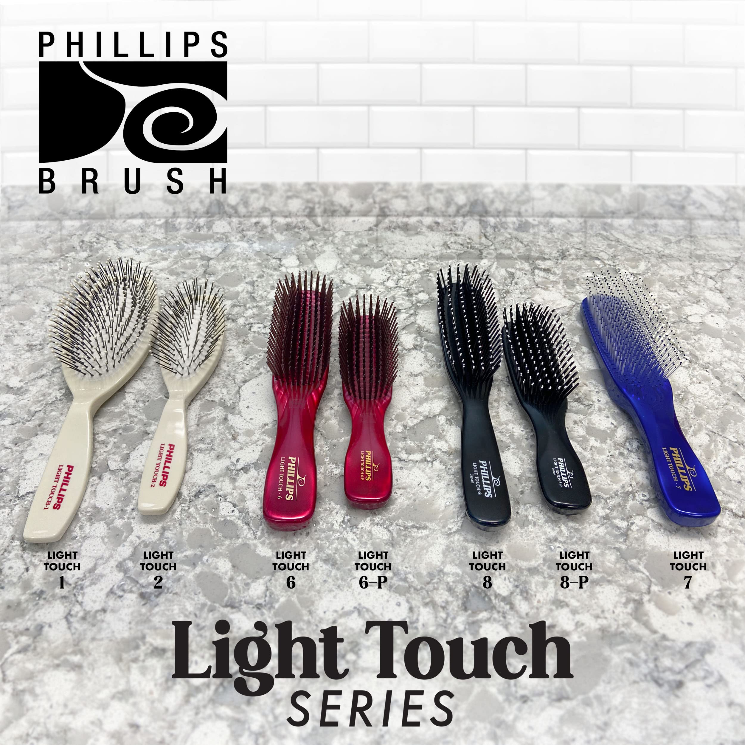 Phillips Brush Light Touch 6 ergonomic handle supports comfortable daily grooming.