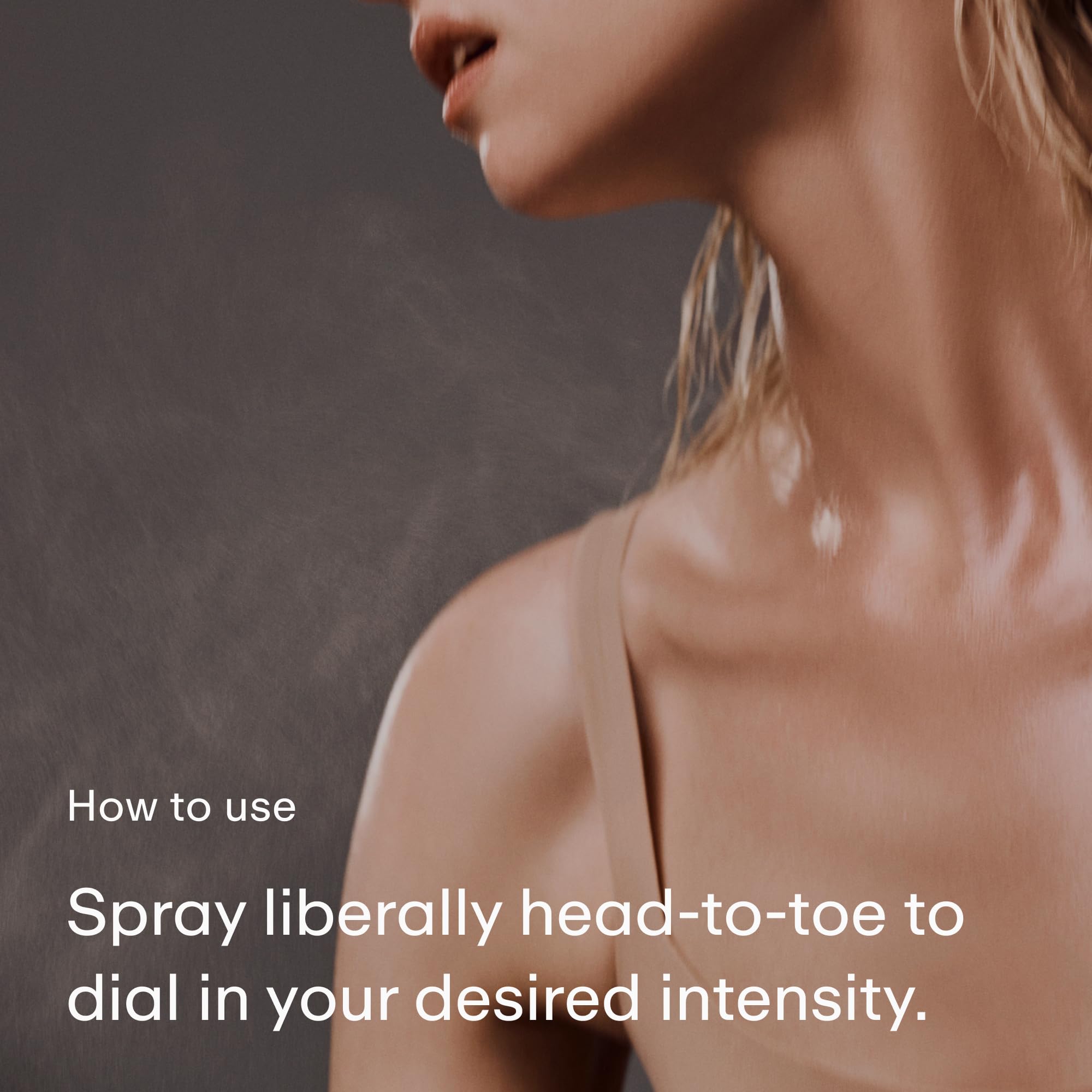 PHLUR Amber Haze mist on skin offers refreshing aroma.