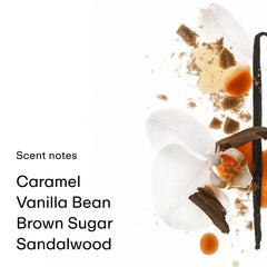 PHLUR Caramel Skin Body Mist brown-sugar base detail suggests warm, inviting scent for evenings
