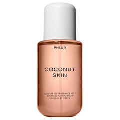 PHLUR Coconut Skin bottle front shows tropical packaging for daily wear.