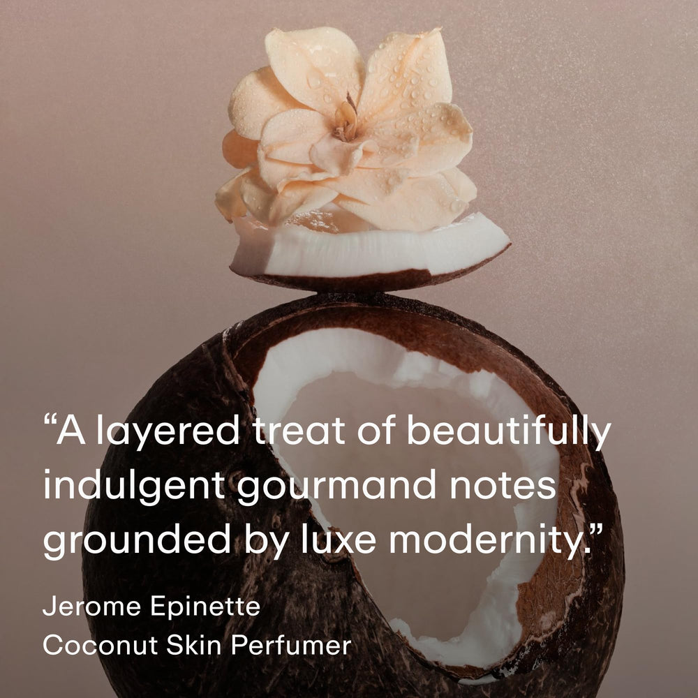 PHLUR Coconut Skin 8oz packaging showcases value and travel-friendly size.