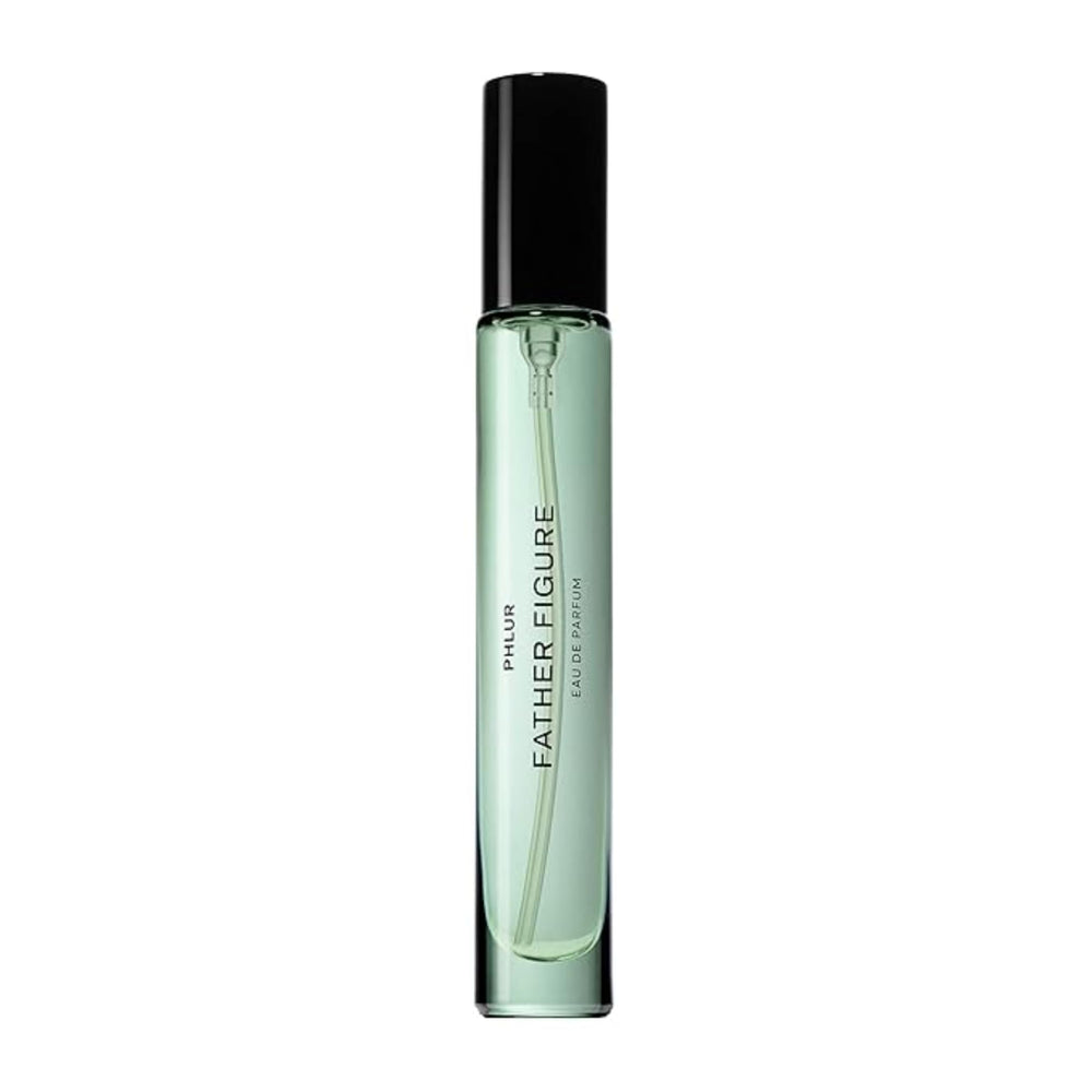 PHLUR Father Figure travel-size bottle for on-the-go freshness and easy packing.