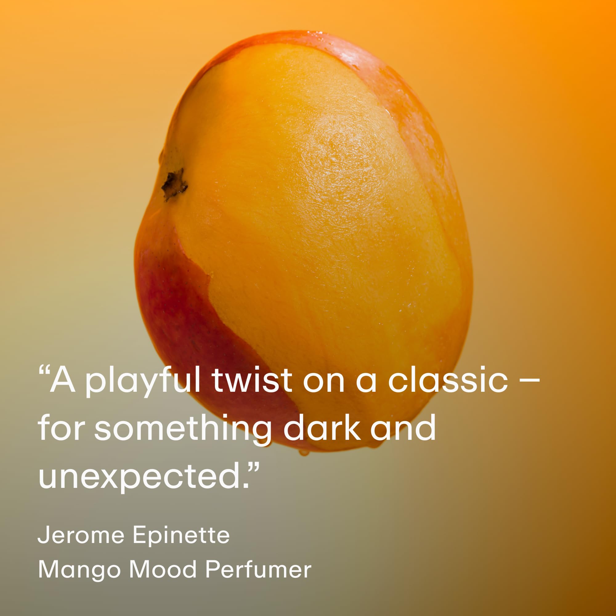 PHLUR Mango Mood ingredients list badge communicates transparency for shoppers