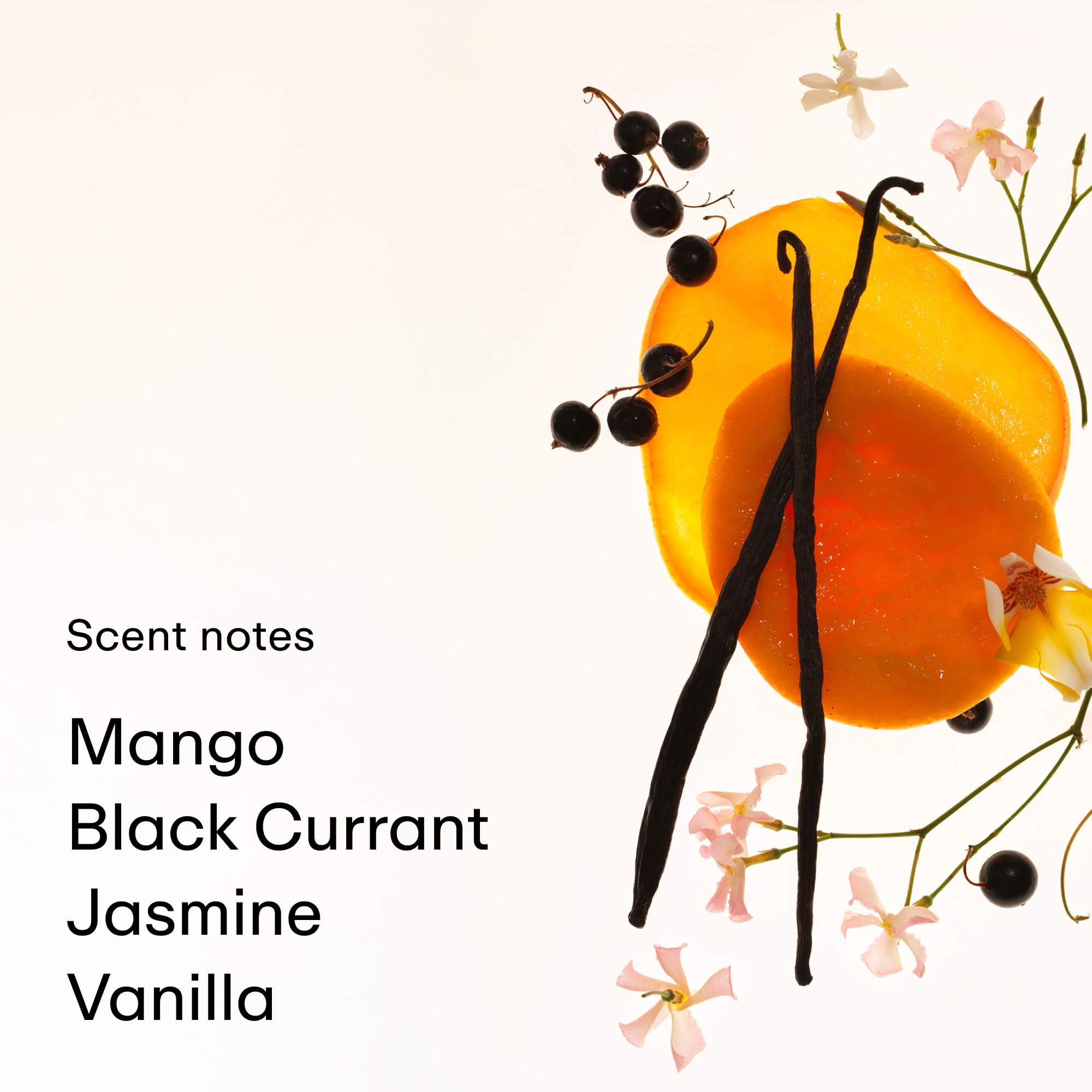 PHLUR Mango Mood spray nozzle in action for easy, even layer