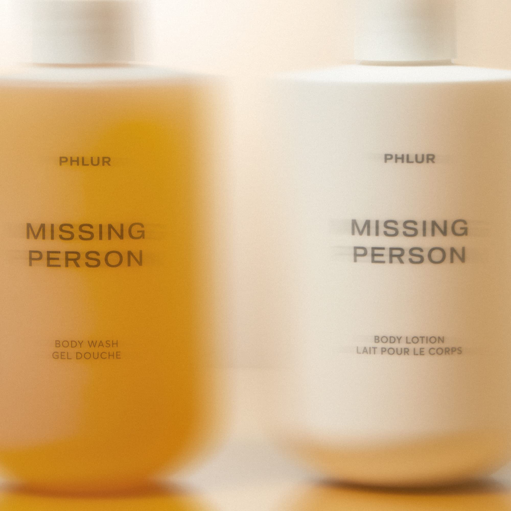 PHLUR Missing Person application routine shows lotion being spread for nourishment