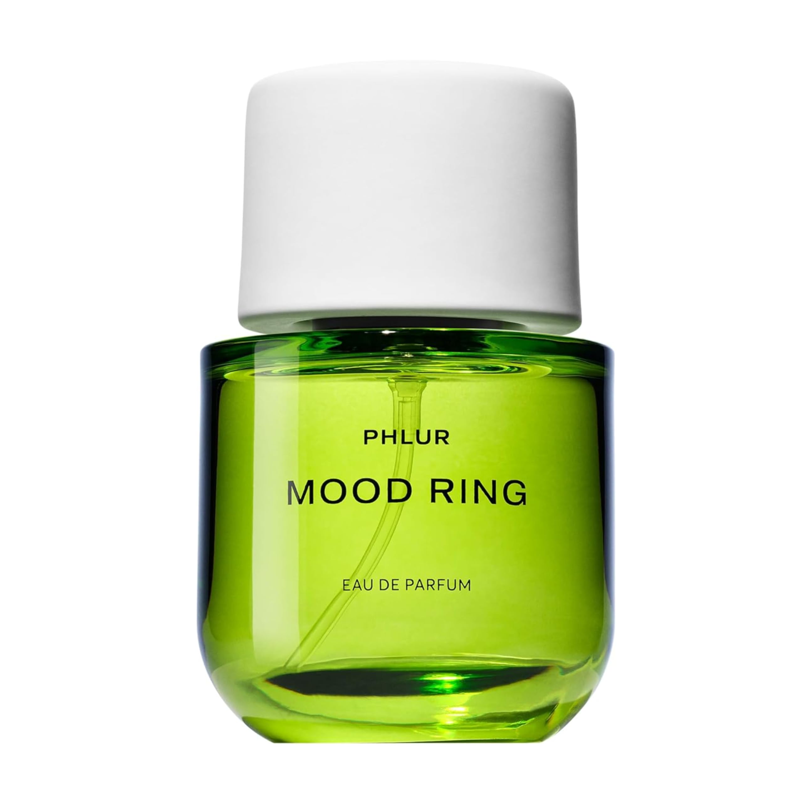 PHLUR Mood Ring bottle close-up with magnetic lid for premium scent moments