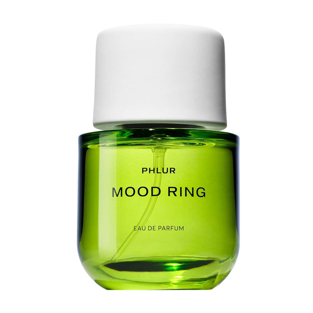 PHLUR Mood Ring bottle close-up with magnetic lid for premium scent moments
