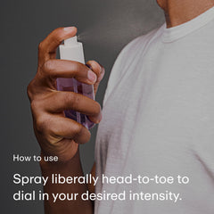 PHLUR Moonstone hair-body-mist spray suggests lightweight, all-over wear.