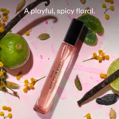 PHLUR Not Your Baby heart notes mimosa and violet for a playful vibe.