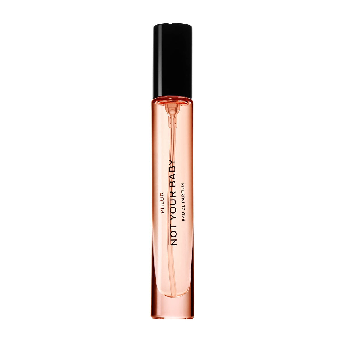 PHLUR Not Your Baby travel-size bottle for on-the-go fragrance.
