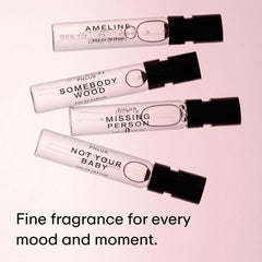 PHLUR sample vials 2ml collection enables quick testing of multiple scents.