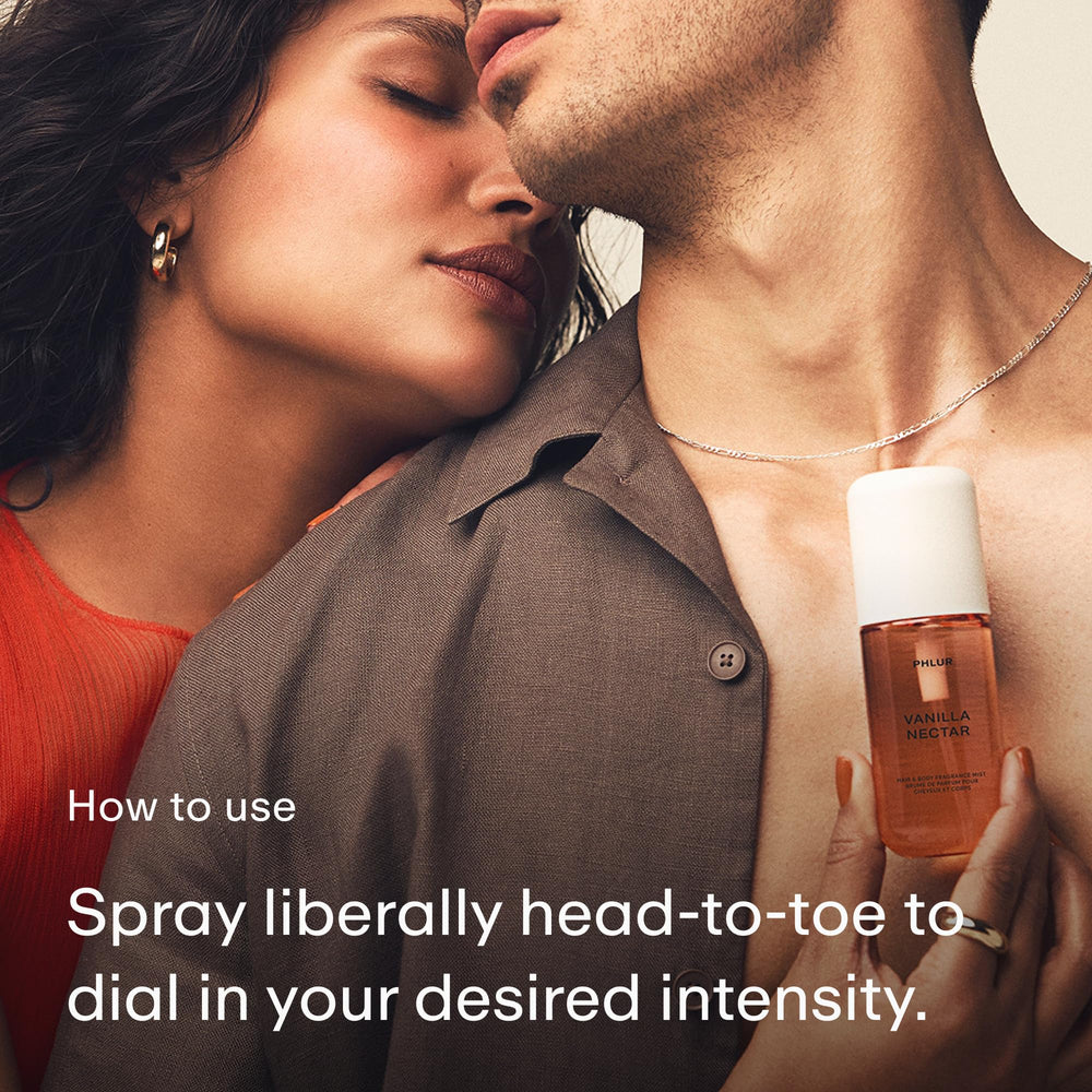 PHLUR Vanilla Nectar close-up captures creamy sweetness blending with warmth.