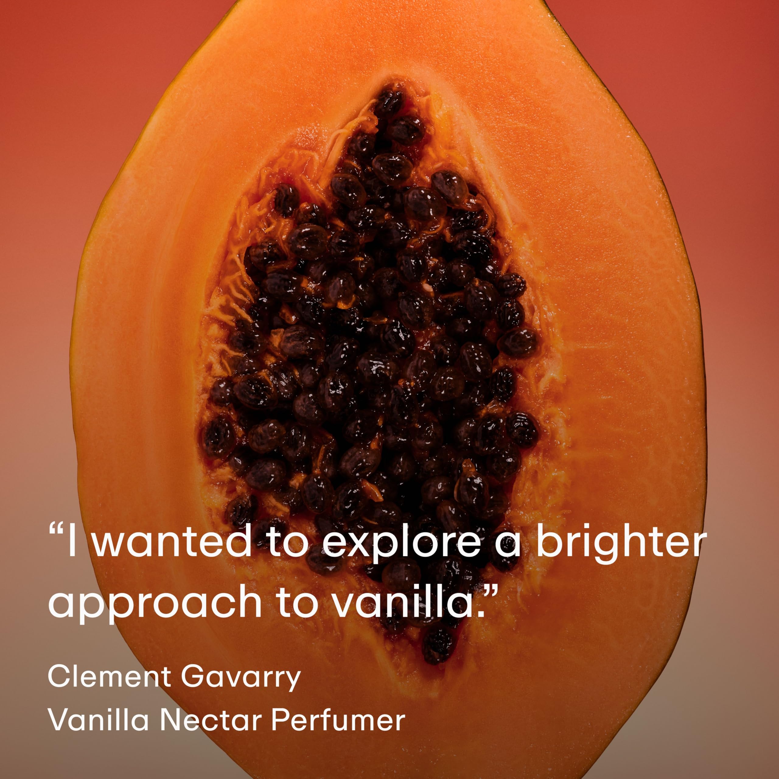 PHLUR Vanilla Nectar heart notes visual features peach blossom and coconut orchid.