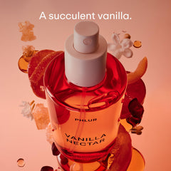 PHLUR Vanilla Nectar spray mist shown in action for quick all-over fragrance.