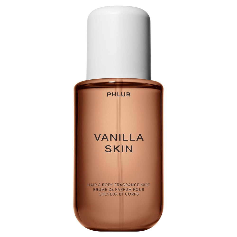 PHLUR Vanilla Skin bottle close-up for daily layering and signature scent.