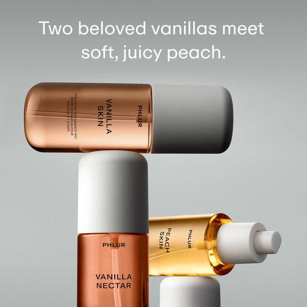 PHLUR Vanilla Skin bottle highlights soft vanilla notes for everyday spritz.