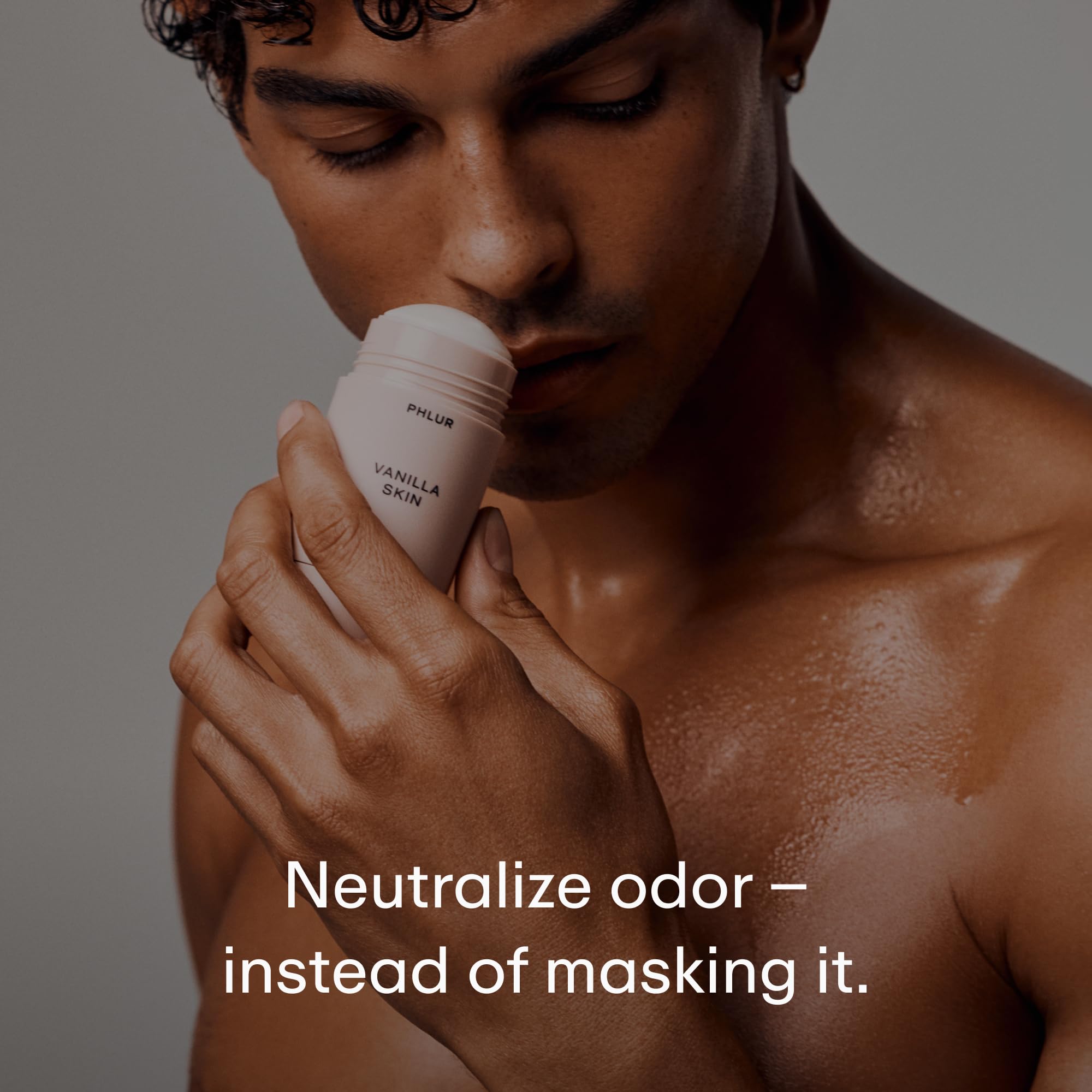 PHLUR Vanilla Skin deodorant texture highlights creamy, non-irritating formula.