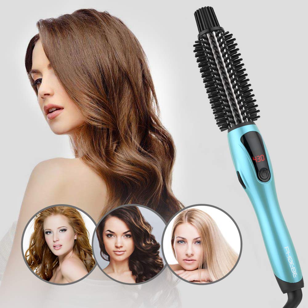 PHOEBE 3-in-1 multifunction iron-brush for curl, straighten, detangle.