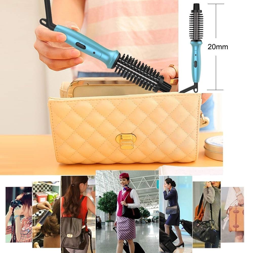 PHOEBE mini curling iron short hair bangs styling option