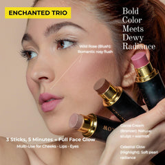 Phoenix Beauty Wild Rose blush provides buildable mauve-rose color for day to night looks