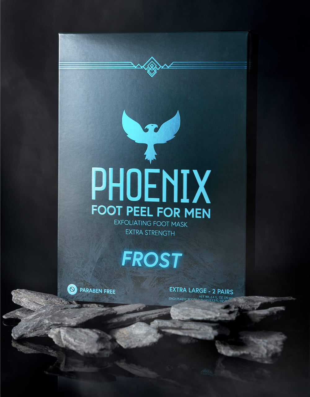 Phoenix Foot Peel-exfoliating-action demonstrates skin-smoothing exfoliation on rough patches.