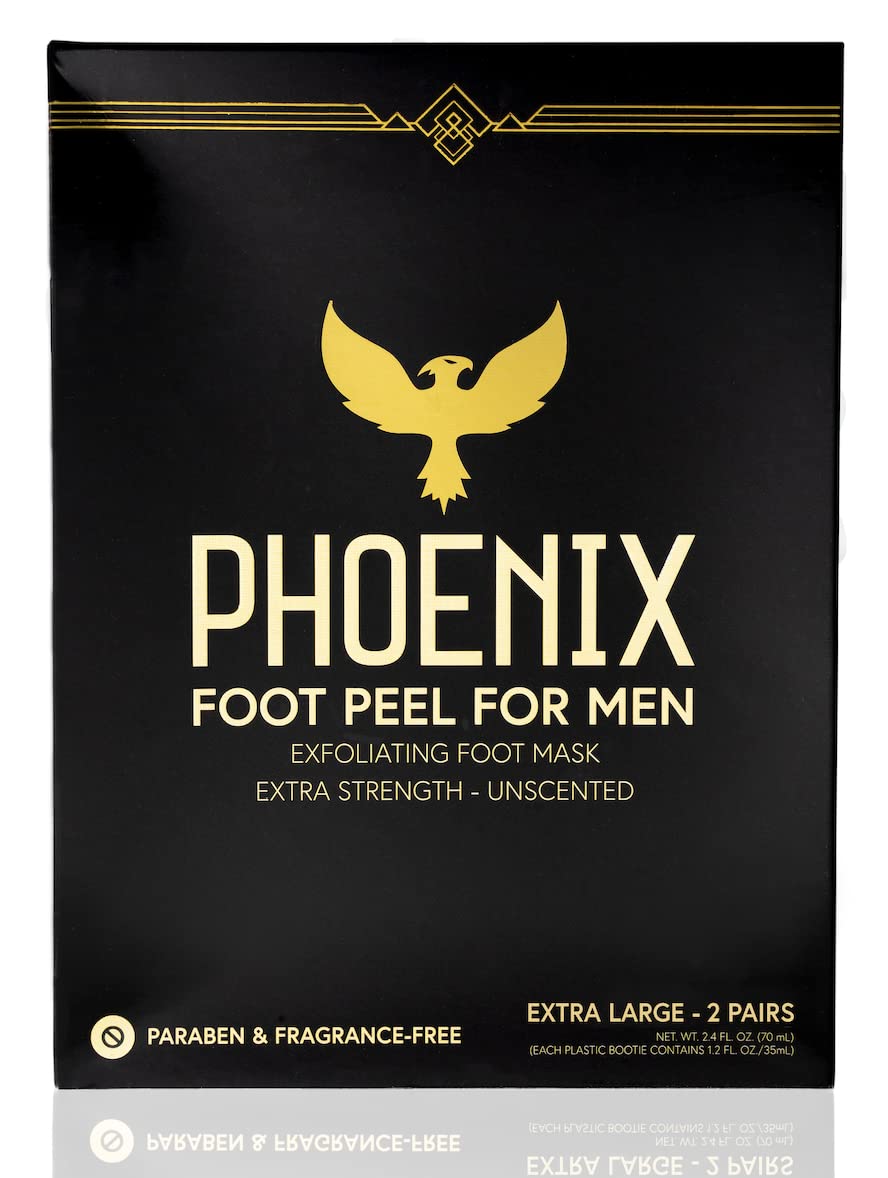 Phoenix Foot Peel for Men giant-size booties accommodate large feet comfortably.