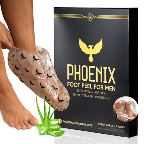 Phoenix Foot Peel for Men inside view shows oversized fit for size 14.